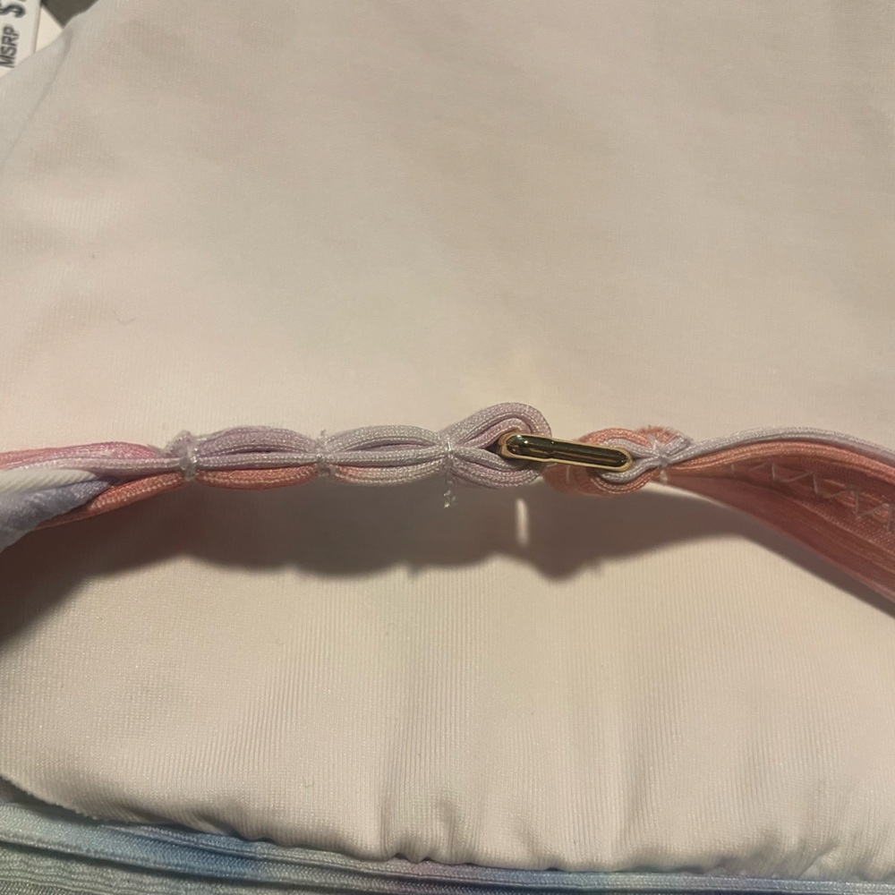 🌈 Isabella Rose multi-color Tie-Dye Bikini Top NWT – size Medium - Picture 4 of 7